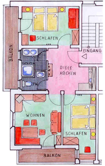 Wohnung 2 - Grundriss